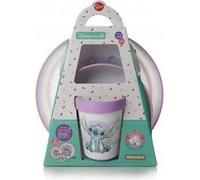 COFFRET REPAS 3 PIeCES GOBELET + BOL + ASSIETTE ANTIDÉRAPANTS LILO et STITCH