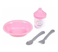 Coffret Repas 4 Pièces pour Bébé "Ciel" Rose Rose G