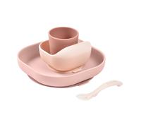 Coffret repas bébé en silicone 4 pièces Barbe à papa