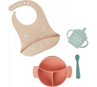 Babymoov Coffret repas LEARN'ISY 15–24 mois : bol, tasse, bavoir, cuillère – Renard