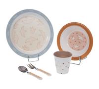 Coffret repas birdy (5 pièces) marron, beige TU