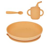 Babymoov Coffret Repas Bébé Comme Un Grand - Dès 9 Mois - Assiette Bébé, 1 Cuillère, Gobelet Bebe - Vaisselle Bébé Diversification Alimentaire - Développé avec Ergothérapeute - Silicone, Little Arty
