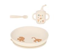 Babymoov Coffret repas bébé Comme Un Grand – Dès 9 mois – Assiette, Cuillère, Gobelet Little Roar