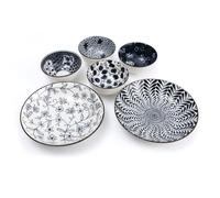 COFFRET REPAS - DESIGN JAPONAIS - 2 Assiettes et 4 Bols de Tradition