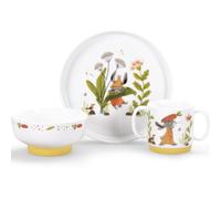 Coffret repas en porcelaine Trois petits lapins (3 pièces)