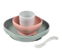 Coffret repas en silicone eucalyptus (4 pièces)