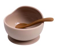 Coffret repas en silicone Sable-Caramel (2 pièces)