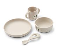 Coffret repas en silicone Vivi Panda Sandy (4 pièces)