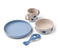 Coffret repas en silicone Vivi Pufferfish Sandy (4 pièces)