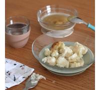 BÉABA & Duralex – Coffret repas enfant verre – Assiette & bol & verre à ventouse – Made in France