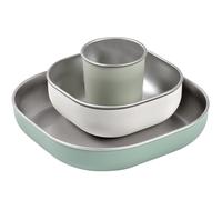 Coffret repas inox sage green
