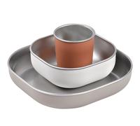 Coffret repas inox terracotta
