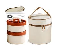 Coffret Repas Isotherme - Contenants de préparation | Contenants isothermes pour boîte à Lunch | Repas réutilisables avec Ensemble de contenants et de bocaux pour Cuisines, Micro-o