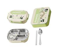 Coffret Repas Kapybara Panda Boîte à lunch avec compartiments | Boîtes de rangement avec couverts pour l'école Bureau Loisirs Filles Garçons Adultes Camping Voyage Pêche en plein air