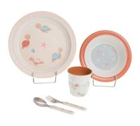 Coffret repas lulu la tortue (5 pièces) rose, bleu TU