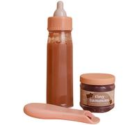 Coffret Repas Petit Pot Et Biberon Magiques Pour Poupée Céréales Marron, Rose TU