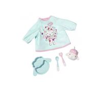 Coffret Repas poupon 43 cm pour Baby Annabell - Inclut couverts, gobelet, assiette, bavoir - Accessoires de Jeu poupee - Fille