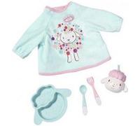Coffret repas poupon 43 cm pour baby annabell - inclut couverts gobelet assiette bavoir - accessoires de jeu poupee - fille