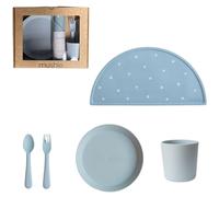 Coffret repas Round Powder Blue (4 pièces)