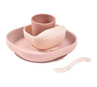 Coffret repas silicone barbe à papa (4 pièces)