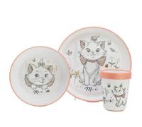 Coffret Repas Thermobaby Aristochat 3 Pieces : Assiette, Bol Et Gobelet Blanc