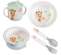 Sophie la Girafe - Fresh Touch - Coffret Repas Mélamine - Version Ballons, Multicolore