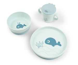 Coffret repas Wally Bleu (3 pièces)