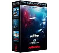 Coffret Requins Terreur Aquatique : The Reef + 47 Meters Down + Piranha 3d - Pack