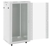 Coffret réseau 22U 19 pouces IP20 gris en acier laminé, 60x60x120 cm, baie serveur compatible NAS stockage, disque dur, cloud pour bureau et domicile, sécurise fichiers et données