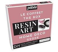 Coffret Resin Art Pébéo - Création et Fabrication de Dessous de Verre en Résine epoxy - Décoration maison en résine epoxy