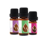 Coffret "Respirez Librement" Huiles Essentielles Bio | Thym (10ml) + Menthe (10ml) + Hysope (5ml) | 100% Pur et Naturel | Non Dilué | Qualité Thérapeutique | Ferme Familiale | Non-OGM | 3 pièces