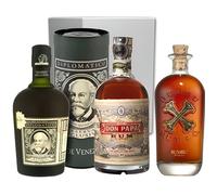 COFFRET RHUMS DÉCOUVERTE DIPLOMATICO, DON PAPA, BUMBU - COFFRET LUXE