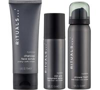 Coffret Rituals Homme: Gel douche 50 ml + Déodorant 50 ml + Gommage visage 70 ml