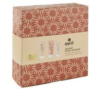 Coffret rituel douceur bio gommage, crème main, lait corps, savon Avril