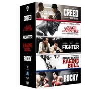 Coffret films de boxe : Rocky, Creed, Raging Bull, Fighter, La Rage au Ventre – DVD