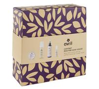 Coffret routine visage bio nettoyant, démaquillant, sérum, eau florale Avril