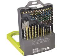 Coffret RYOBI 86 accessoires mixtes - perçage et vissage RAK86MIXC