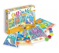 Coffret sablimage animaux marin : poissons et dauphins - sable colore - pour sentosphere - jeu loisir creatif + carte animal - nouveauté