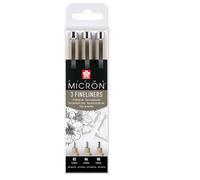 Sakura Feutres Pigma Micron - Set de 3 - Noir - Tailles assorties