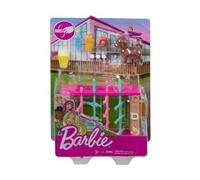 Coffret Salle de Jeux pour Barbie : babyfoot + 1 Chien + 7 Accessoires - Set mobilier + Une Carte Animal