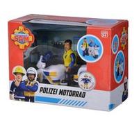 Coffret sam le pompier - moto de police de malcolm - figurine articulée + accessoires - set jouet + carte tigre