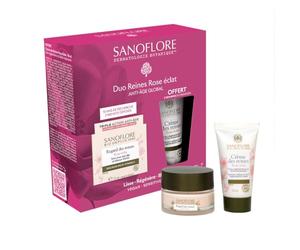 Coffret Sanoflore Soins Anti-Âge Bio - Crème Visage Anti-âge 15 ml + Crème Yeux Anti-rides 15 ml - Corrige les signes de l'âge - Soins Visage Éclat & Fermeté - Idée Cadeau Beauté Femme Noël 2025