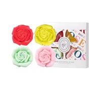 Coffret Savons Huiles Essentielles Parfumées, Coffret Cadeau 4 Savons 100g, Nettoient en Douceur, Hydratent, Régulent le SébuM et Affinent les Pores avec un Parfum Délicat et Persistant