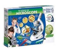 Coffret science au microscope 100x 300x 600x - plus de 50 experiences scientifiques - kit educatif enfant 8 ans - nature