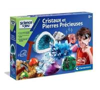 Coffret Science Cristaux et Pierres précieuses - geologie, mineralogie - Laboratoire, expériences - Jeu Scientifique + 1 Carte Tigre