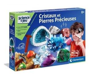 Coffret Science Cristaux et Pierres précieuses - geologie, mineralogie - Laboratoire, expériences - Jeu Scientifique avec Carte Tigre