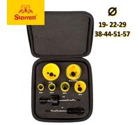 Starrett Coffret scies cloches KFC07021 Fast Cut – Bi‑métal, kit plombiers 19–57 mm (7 pièces)