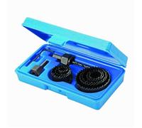 Coffret scies-cloches - SILVERLINE - 11 pcs - Acier carbone - 19-64 mm - Compatible mandrins 13 mm