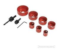 Coffret scies-cloches - SILVERLINE - 21-64 mm - Acier - Pour couper du bois