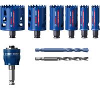 Bosch 6x Coffrets de scies trépans EXPERT Tough Material (pour Bois avec métal, Brique, Ø 22, 25, 35, 40, 51, 68 mm, Professional Accessoire Perceuses/visseuses rotatives)